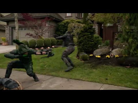 Arrow 4x22 Green Arrow And Spartan VS Ghosts