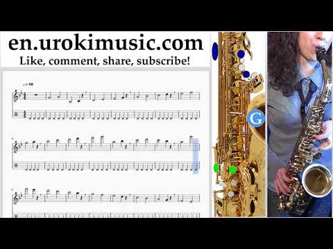 How to Play Saxophone (Alto) Ozuna - Dile Que Tu Me Quieres Tabs Part#1 exercises, scales um-i352