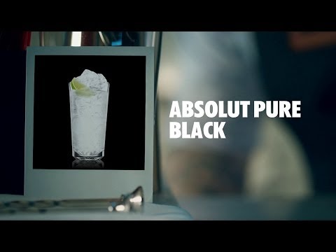 ABSOLUT PURE BLACK DRINK RECIPE - HOW TO MIX