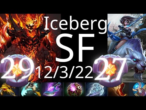 Iceberg Shadow Fiend vs Invoker, Slark, Jakiro - Necro: 20 kills - dota2