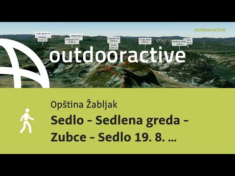 Interaktívne 3D video: Sedlo - Sedlena greda - Zubce - Sedlo 19. 8. 2023 5:37:22