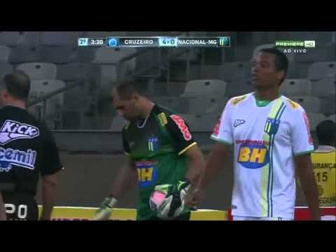 NÃO VALEU! Bruno Rodrigo faz gol de cabeça, mas árbitro anula   Cruzeiro x Nacional MG