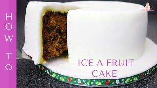 How to Ice a Christmas Fruit Cake (The BEST WAY) | Part 3 of 3