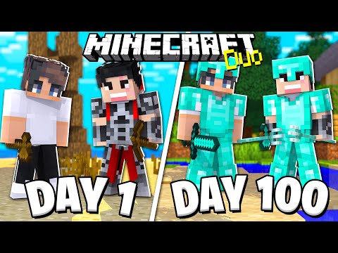 We Survived 100 Days in Minecraft on an Island - Duo Survival and Here's What Happened..