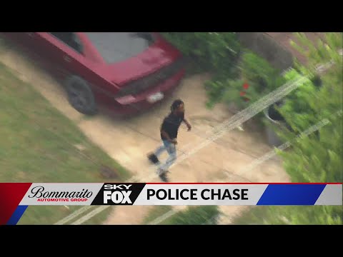 Police search for suspect after police chase