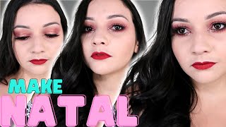 MAKE para BRILHAR no NATAL - SUPER SIMPLES E FÁCIL DE FAZER