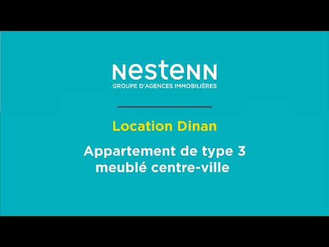 A LOUER DINAN APPARTEMENT DE TYPE 3 MEUBLE CENTRE-VILLE