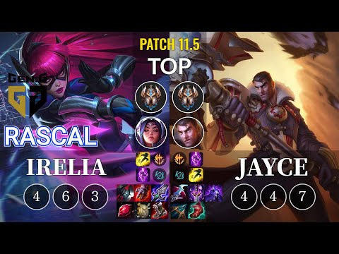 GEN Rascal Irelia vs Jayce Top - KR Patch 11.5