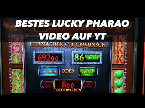 BESTES LUCKY PHARAO VIDEO AUF YT 🤑 86 Power Spins auf 8€ Mega Jackpot Merkur Magie