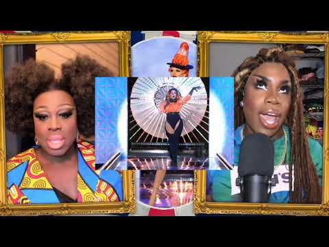 Bob and Monét reviewing Elektra Fence's Episode 1 Runway | Drag Race UK Season 3