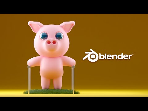 Blender Tutorial #04| Pig Character modeling and Animation in Blender
