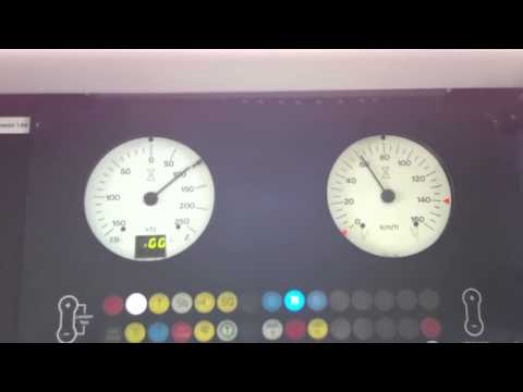 ER20 Vollast im Führerstand mit Anzeigen Leistung etc.