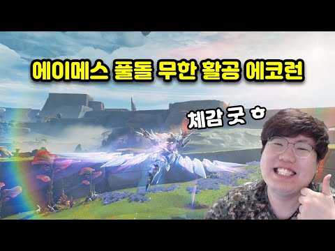 에이메스 풀돌만 가능한 무한 활공 에코런 개꿀팁ㅋㅋㅋㅋ