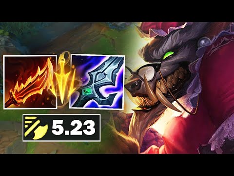 BREAKING THE ATTACK SPEED RECORD ON WARWICK! (5.23 Attack Speed)