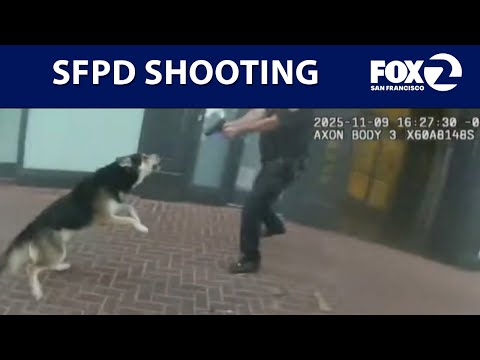 Body-cam footage of SFPD shooting and wounding suspect and dog