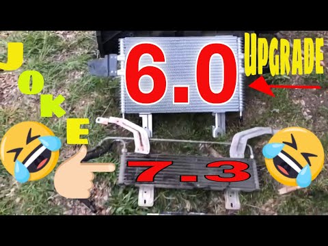 I figured This Out Upgrading my 7.3 Transmission Cooler to the 6.0 What year to buy