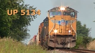 preview picture of video 'UP 5134 East, Leading the CP 472 Train on 8-25-2013'