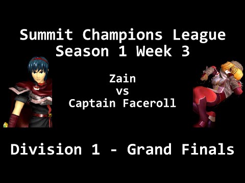 SCL1.3 - Zain (Marth) vs Captain Faceroll (Sheik) - Division 1 - Grand Finals