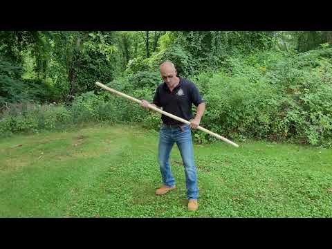 STAFF FIGHTING: How to Slash and Thrust | Walking Stick Self Defense