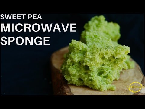Sweet Pea Microwave Sponge Cake | Without a Whipping Siphon