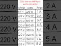 Difference Between Voltage Watt And Current AMP Watt Voltage Poweroutput Shorts Viralvideo