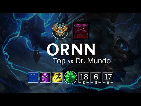 Ornn Top vs Dr. Mundo - EUW Challenger Patch 8.10