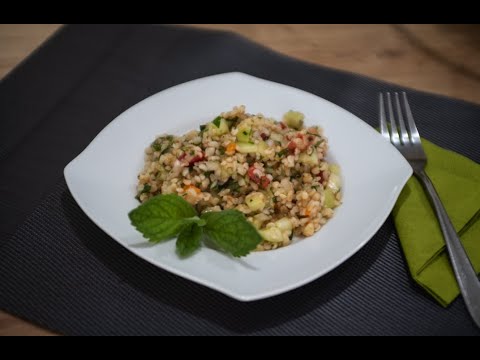Sałatka z kaszą bulgur (tabbouleh), Dyrek Gotuje, odc. 13