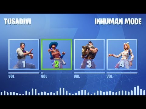ADIVINA EL BAILE QUE NO SUENA - 3 SIMULTANEOS! - MODO INHUMANO - FORTNITE CHALLENGE | tusadivi