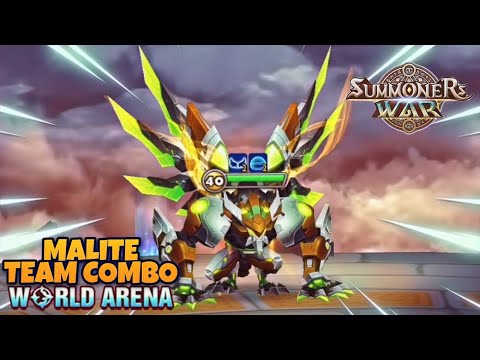 Malite Team Combo in World Arena Ep. 2 - Summoners War