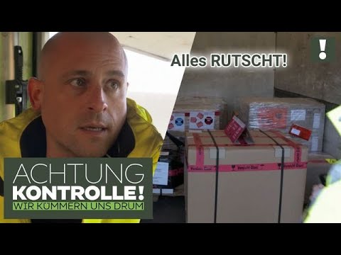 Ladung EXTREM schlecht gesichert! 😲 Fahrer DISKUTIERT! | Achtung Kontrolle