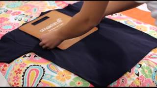 How to fold a shirt using a folding board