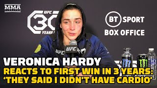 Veronica Hardy On First Win In 3 Years: ‘They Said I Didn’t Have Cardio’ | UFC 286 | MMA Fighting