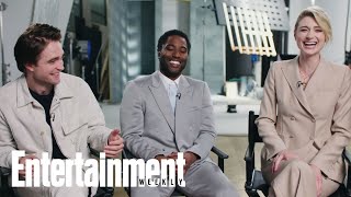 John David Washington, Robert Pattinson, & Elizabeth Debicki Dish On 'Tenet' | Entertainment Weekly video