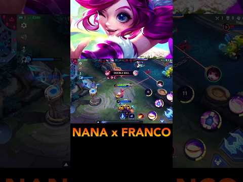 Nana + Franco hook Ulti Combo #hyperblend #ml #mlbb #mobilelegends