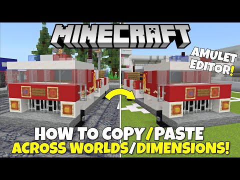 How To Copy/Paste Builds Across Minecraft Worlds & Dimensions! Amulet Tutorial! Bedrock & Java