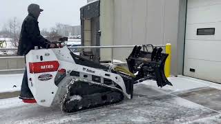 Bobcat MT85 Snow Plow and Pusher - 54 KAGE SnowFire