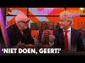 Wilders wil borrelhapje van tafel pakken maar René grijpt in: ‘Niet doen, Geert!’ | VANDAAG INSIDE