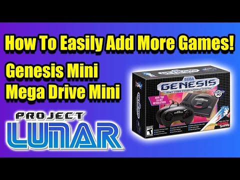 How To Easily Add More Games to The Sega Genesis Mini  / Mega Drive Mini with ProJect LUNAR!