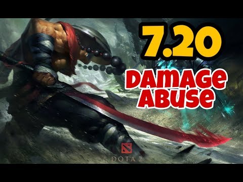 Juggernaut Shadow blade Omnislash Damage Abuse | 7.20 update | Dota 2