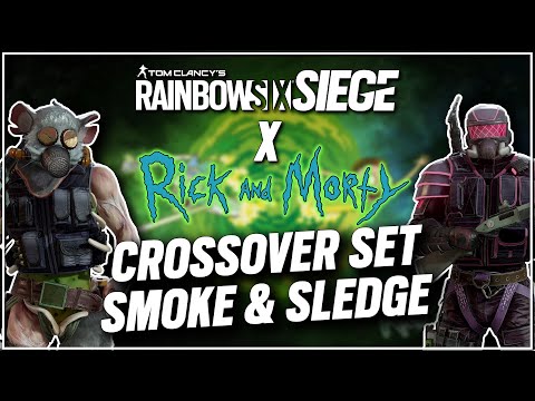 RICK AND MORTY x RAINBOW SIX SIEGE Set - Weapons and Attachment Skin and Uniforms IN-GAME Showcase