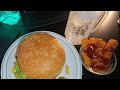 Crispy Zinger Burger Chicken Fries Realistic Eating No Talking