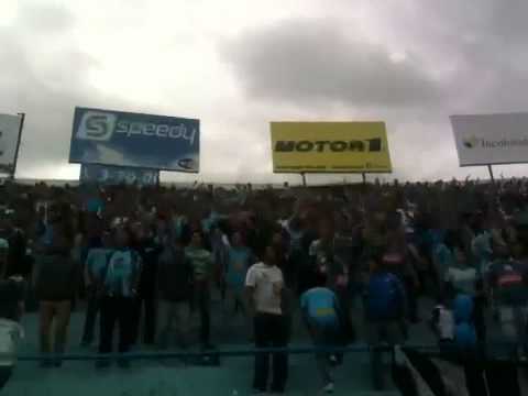 "Vamos celeste ultras macara" Barra: Los Ultras &bull; Club: Macará