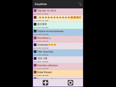 EasyNote - Notepad widget Video