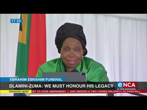 Dlamini Zuma We must honour his legacy