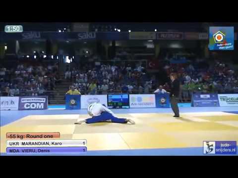 Judo 2013 European Championships U18 Tallinn: Marandian (UKR) - Vieru (MDA) [-55kg]