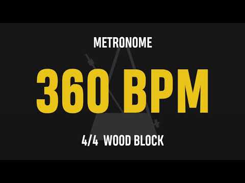 360 BPM 4/4 - Best Metronome (Sound : Wood block)