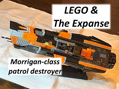 Lego & The Expanse! Morrigan class patrol destroyer, design by Julie-v. #lego #theexpanse