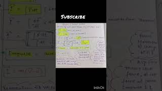 Impulse, definition formulas||iitjee||#Physics_shorts