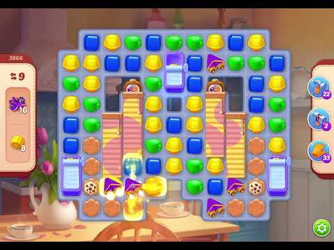 HomeScapes Level 3866 no boosters (14 moves)