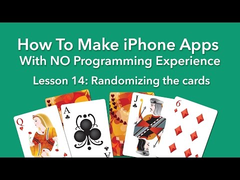 How To Make an App - Ep 14 - Randomizing the cards - YouTube
